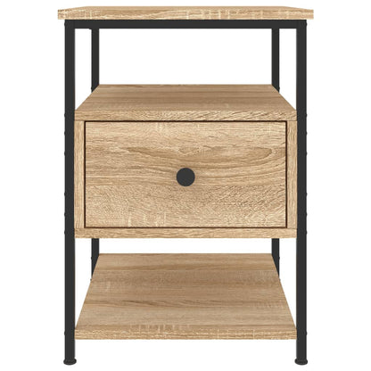 Sängbord 2 st sonoma-ek 40x42x56 cm konstruerat trä