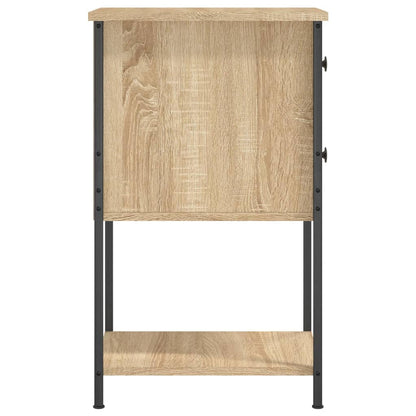 Sängbord 2 st sonoma-ek 32x42x70 cm konstruerat trä
