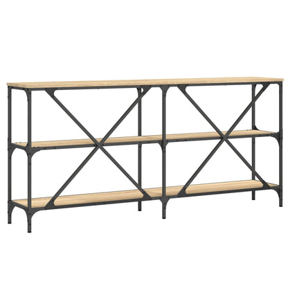 Avlastningsbord Konsollbord Sonoma Ek 160x30x75 cm och järn