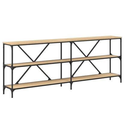 Avlastningsbord Konsollbord Sonoma Ek 200x30x75 cm järn