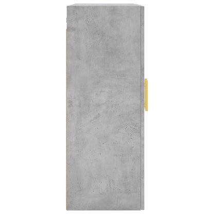 Vägghylla Betonggrå 69,5x34x90 cm