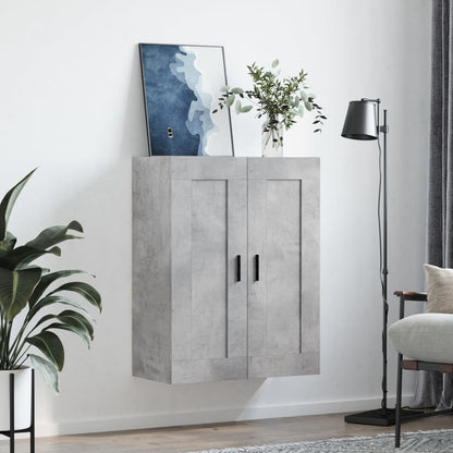 Väggskåp Betonggrå 69,5x34x90 cm