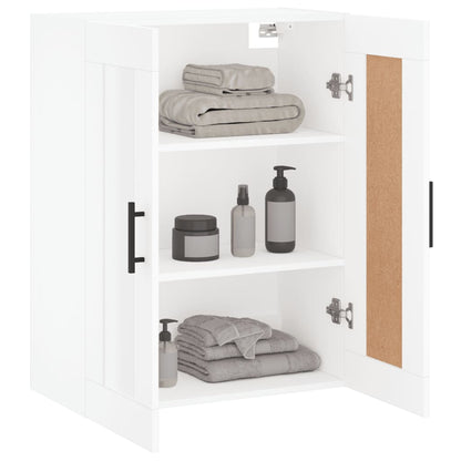 Väggskåp vit 69,5x34x90 cm konstruerat trä