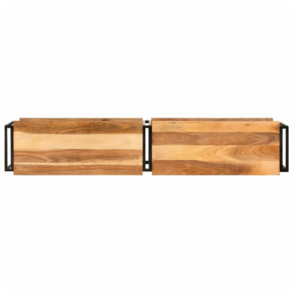 TV-Möbel Trä TV-Bänk 160x30x40 cm massiv akaciaträ