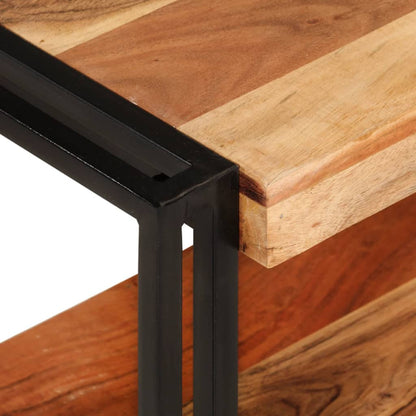 TV-Möbel Trä TV-Bänk 200x30x40 cm massiv akaciaträ