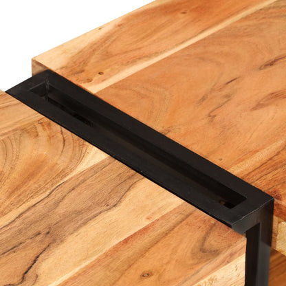 TV-Möbel Trä TV-Bänk 200x30x40 cm massiv akaciaträ