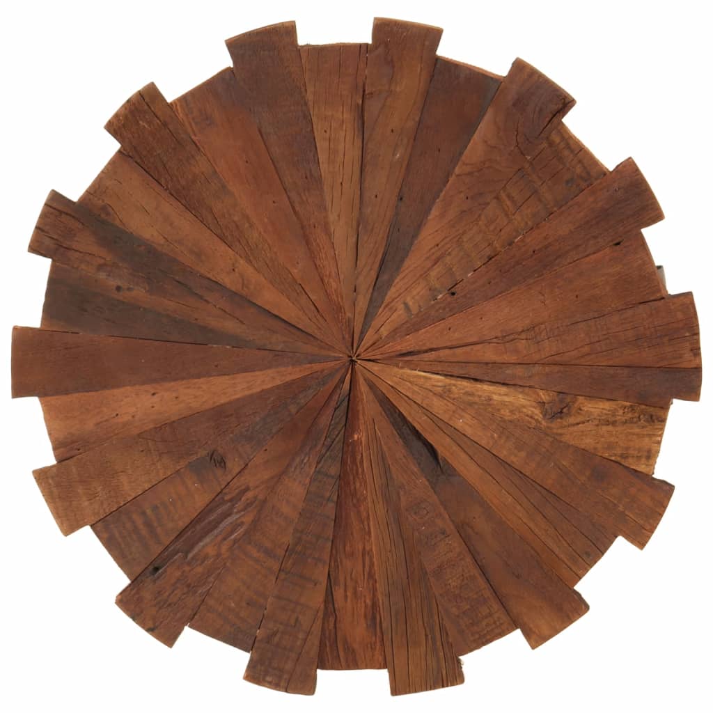 Soffbord Trä 2 st massivt återvunnet Trä och järn