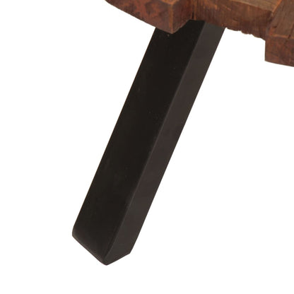 Soffbord Trä 2 st massivt återvunnet Trä och järn