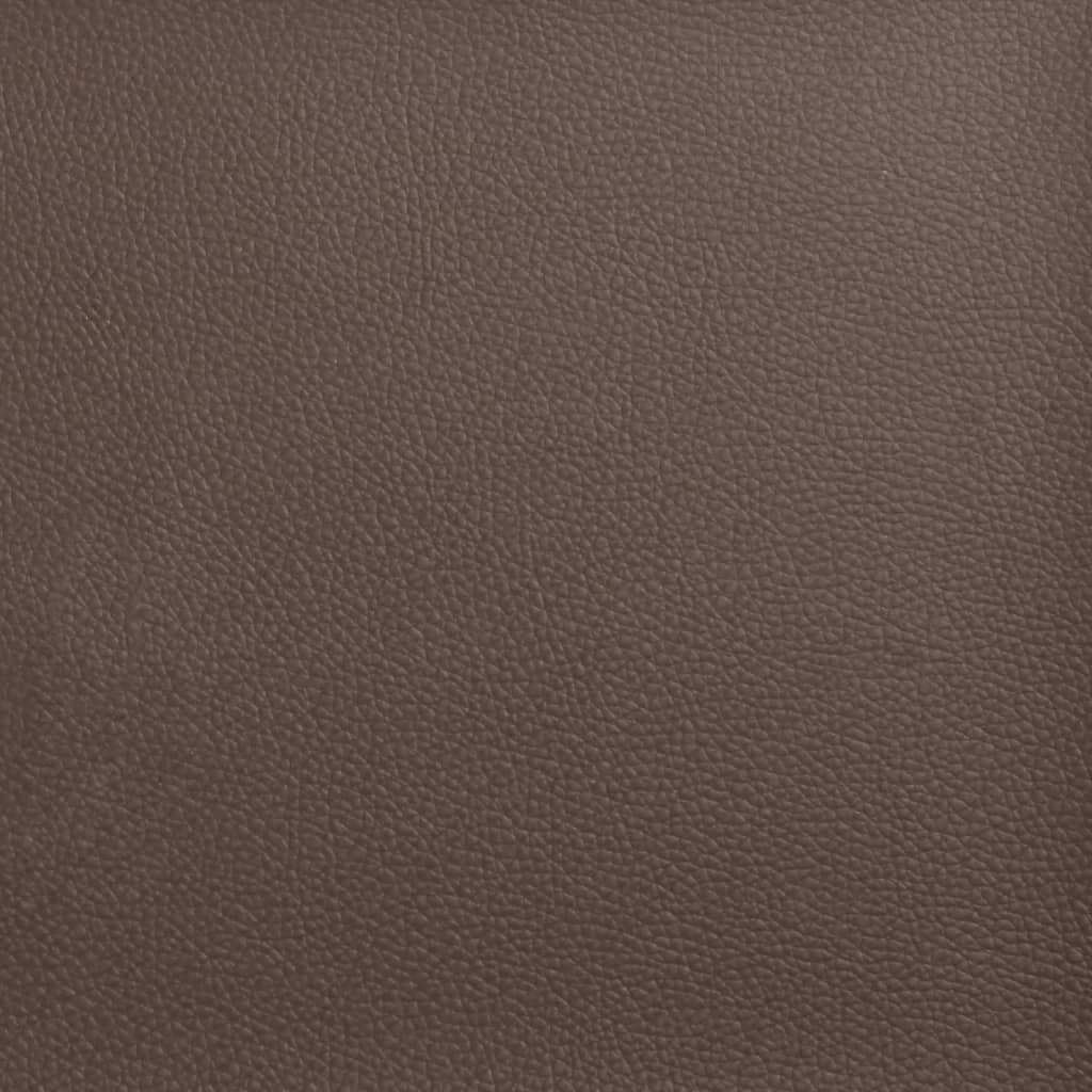 Fåtölj Brun Reclinerfåtölj med fotstöd konstläder