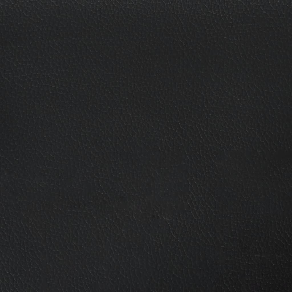 Fåtölj Svart Massagefåtölj med fotpall konstläder