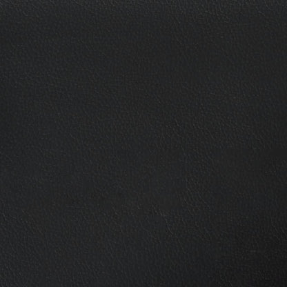 Fåtölj Svart Massagefåtölj med fotpall konstläder