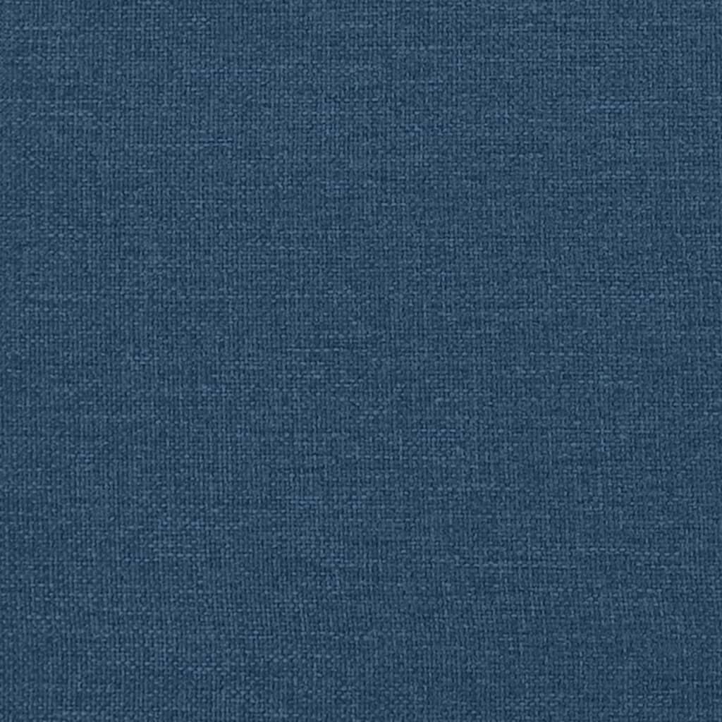 Elektrisk Massagefåtölj Blå med fotstöd tyg