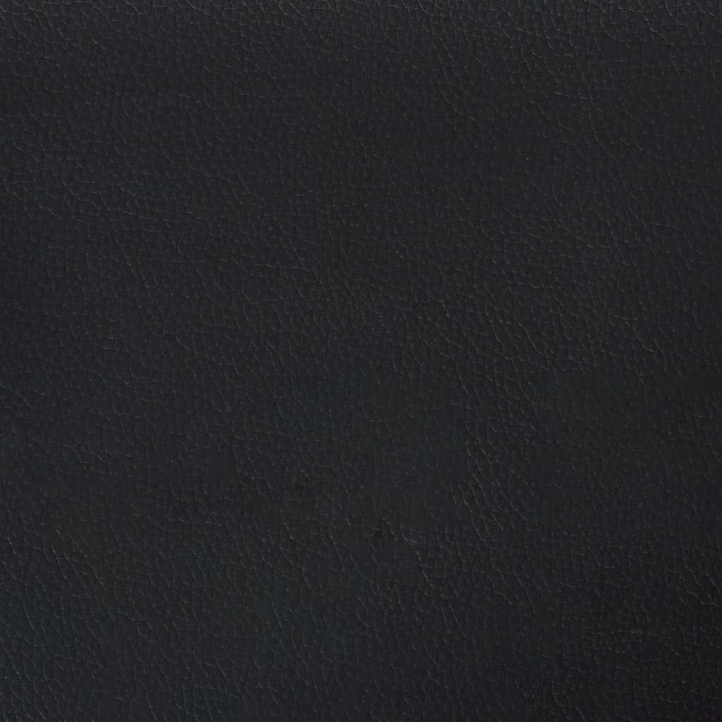 Fåtölj Svart Reclinerfåtölj med fotstöd konstläder