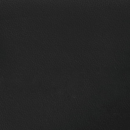 Elektrisk Massagefåtölj Svart med fotstöd konstläder