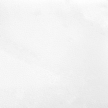 Fåtölj Vit Reclinerfåtölj med fotstöd konstläder