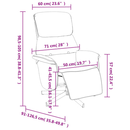 Fåtölj Grön Mörkgrön Reclinerfåtölj med fotstöd tyg