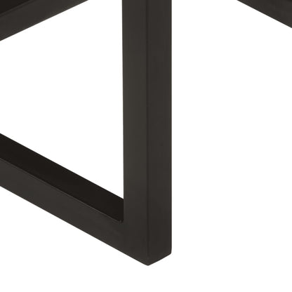 Soffbord Trä 3 st massivt mangoträ och järn