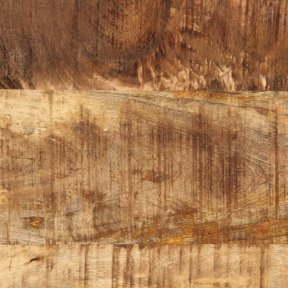 Sängbord med 2 lådor 40x35x53 cm massivt grovt mangoträ