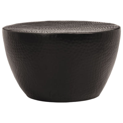 Soffbord Svart hamrad aluminium Ø 50x30 cm