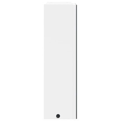 Badrumsspegel Spegelskåp LED-lampa Vit 45x13x52 cm
