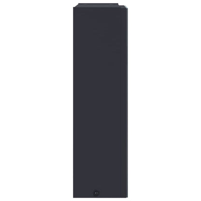 Badrumsspegel Spegelskåp LED-lampa Grå 45x13x52 cm