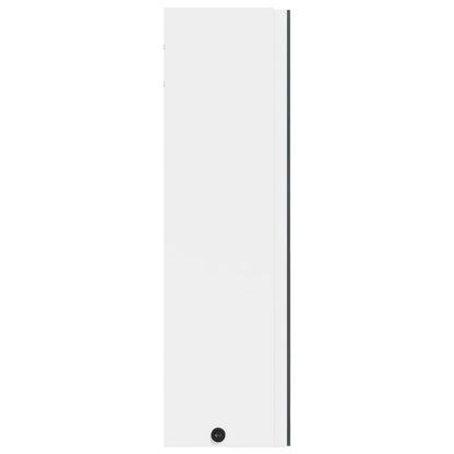 Badrumsspegel Spegelskåp LED-lampa Vit 60x13x52 cm