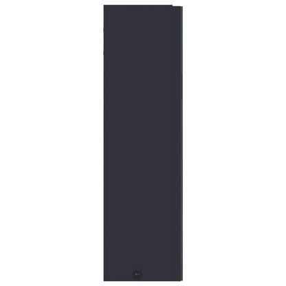 Badrumsspegel Spegelskåp LED-lampa Grå 60x13x52 cm