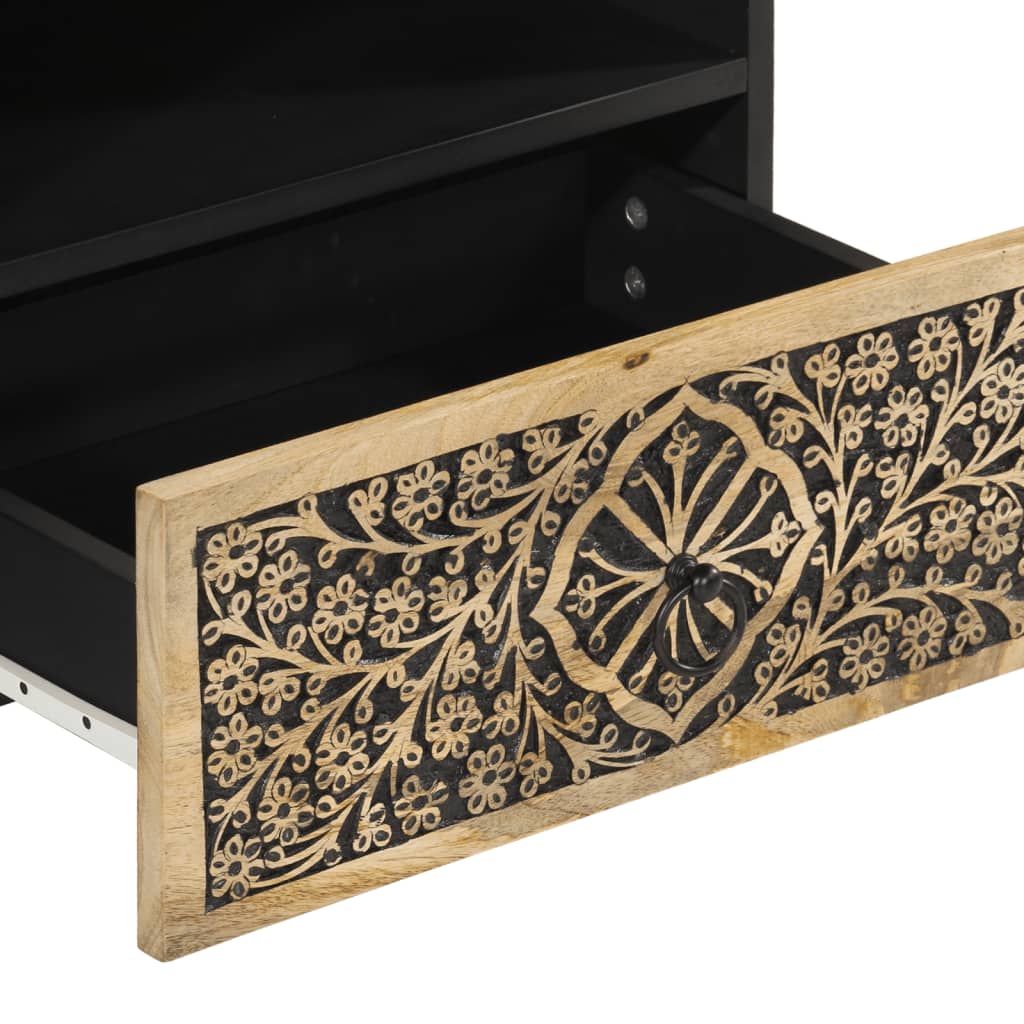 TV-Möbel Trä TV-Bänk 80x33x46 cm massivt mangoträ