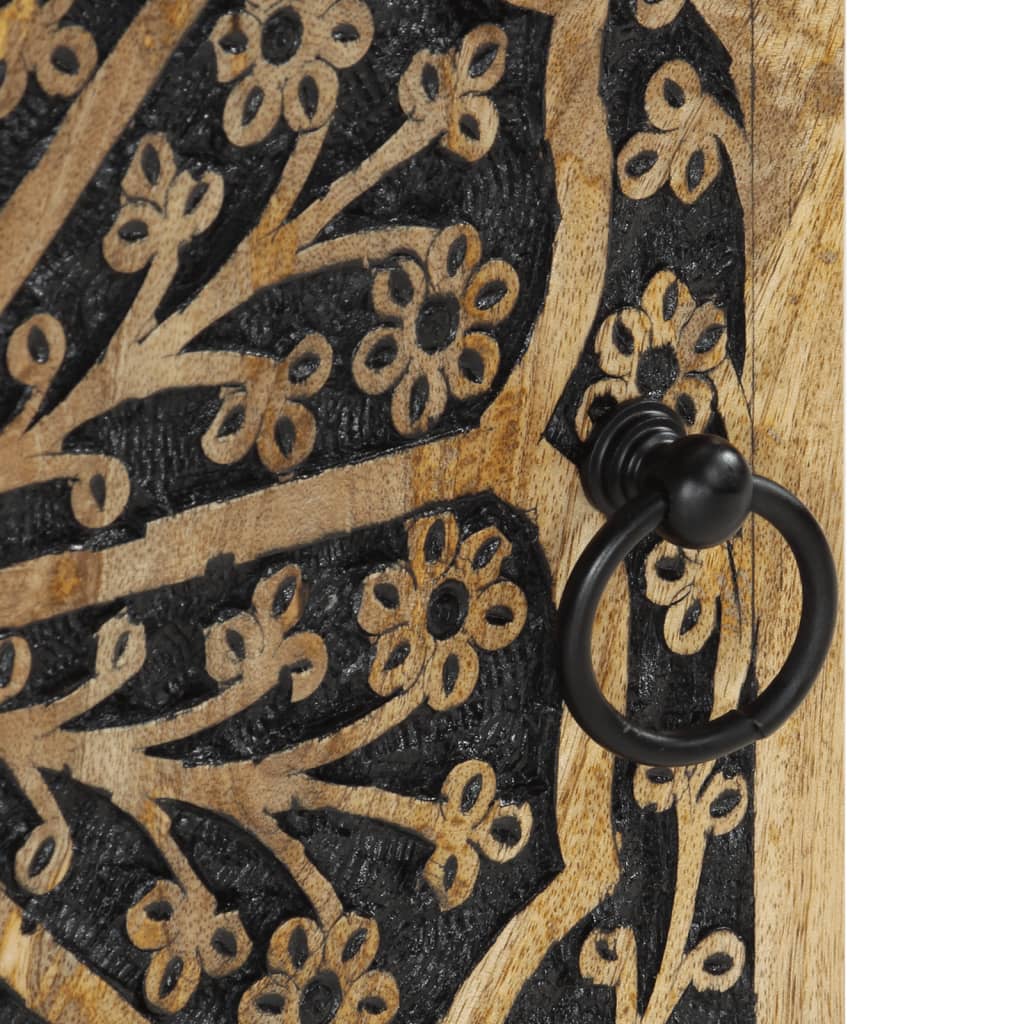 Badrumsskåp 38x33x48 cm massivt mangoträ