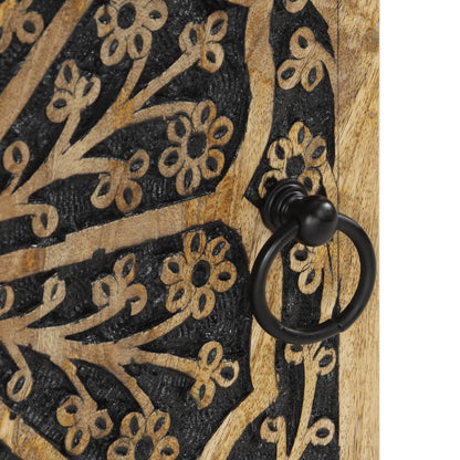 Badrumsskåp 38x33x48 cm massivt mangoträ