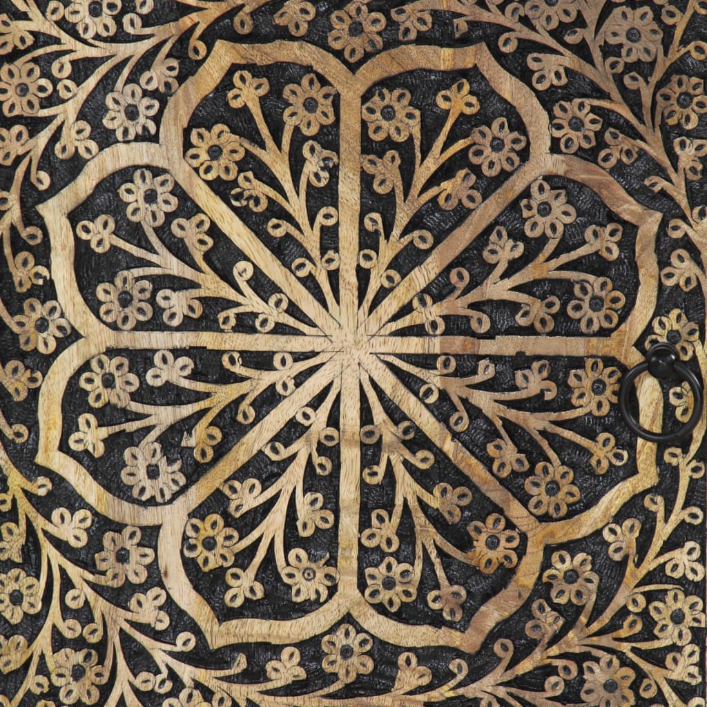 Badrumsskåp 38x33x48 cm massivt mangoträ