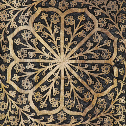 Badrumsskåp 38x33x48 cm massivt mangoträ