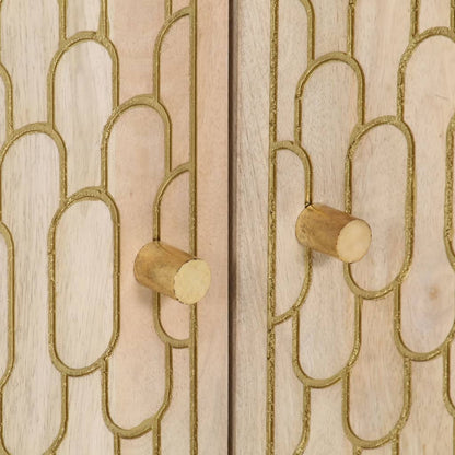 Sängbord 50x33x60 cm massivt mangoträ