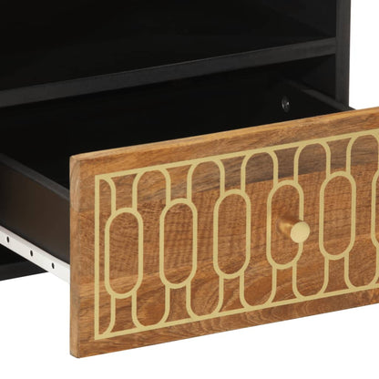 Soffbord Trä 80x54x40 cm massivt mangoträ