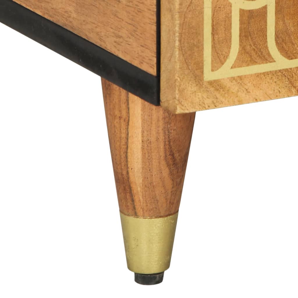 Soffbord Trä 80x54x40 cm massivt mangoträ