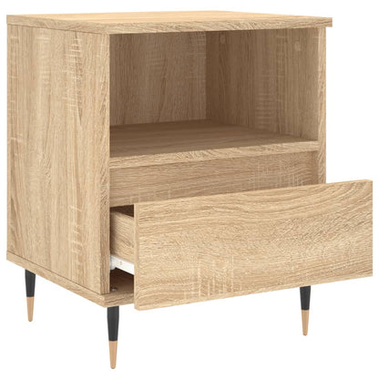 Sängbord 2 st sonoma-ek 40x35x50 cm konstruerat trä