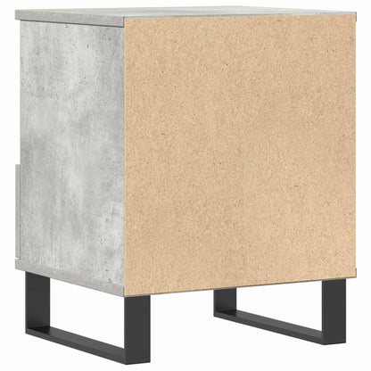 Sängbord 2 st betonggrå 40x35x50 cm konstruerat trä