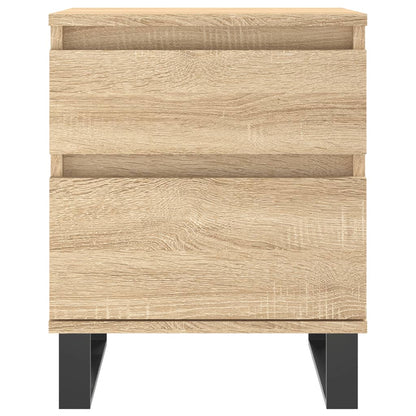 Sängbord 2 st sonoma-ek 40x35x50 cm konstruerat trä