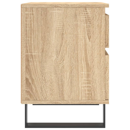 Sängbord 2 st sonoma-ek 40x35x50 cm konstruerat trä