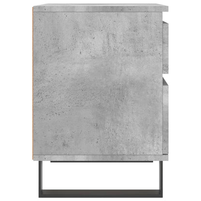 Sängbord 2 st betonggrå 40x35x50 cm konstruerat trä