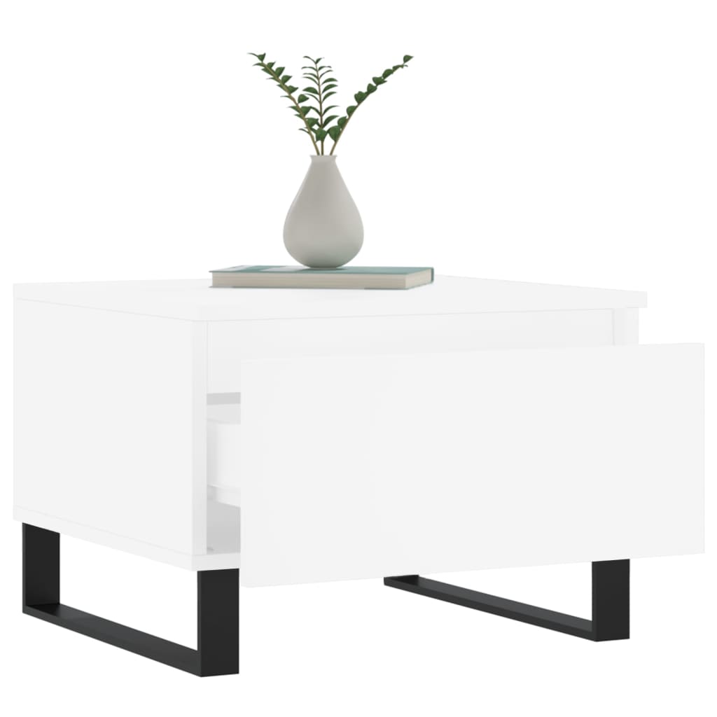 Sidobord Vit 2 st 50x46x35 cm