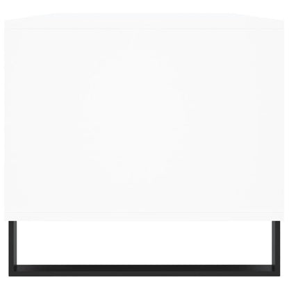 Soffbord vit 90x49x45 cm konstruerat trä