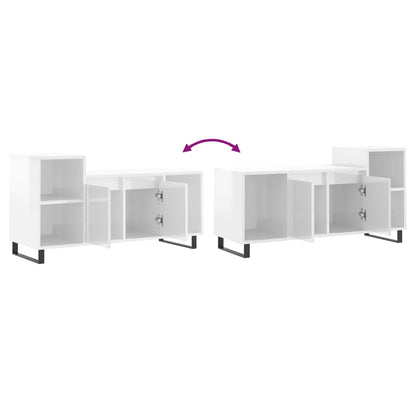 TV-Möbel Högglans Vit TV-Bänk 100x35x55 cm