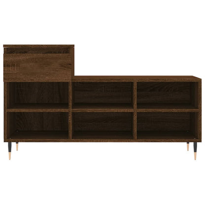 Skoställ Brun Ek Skoskåp 102x36x60 cm