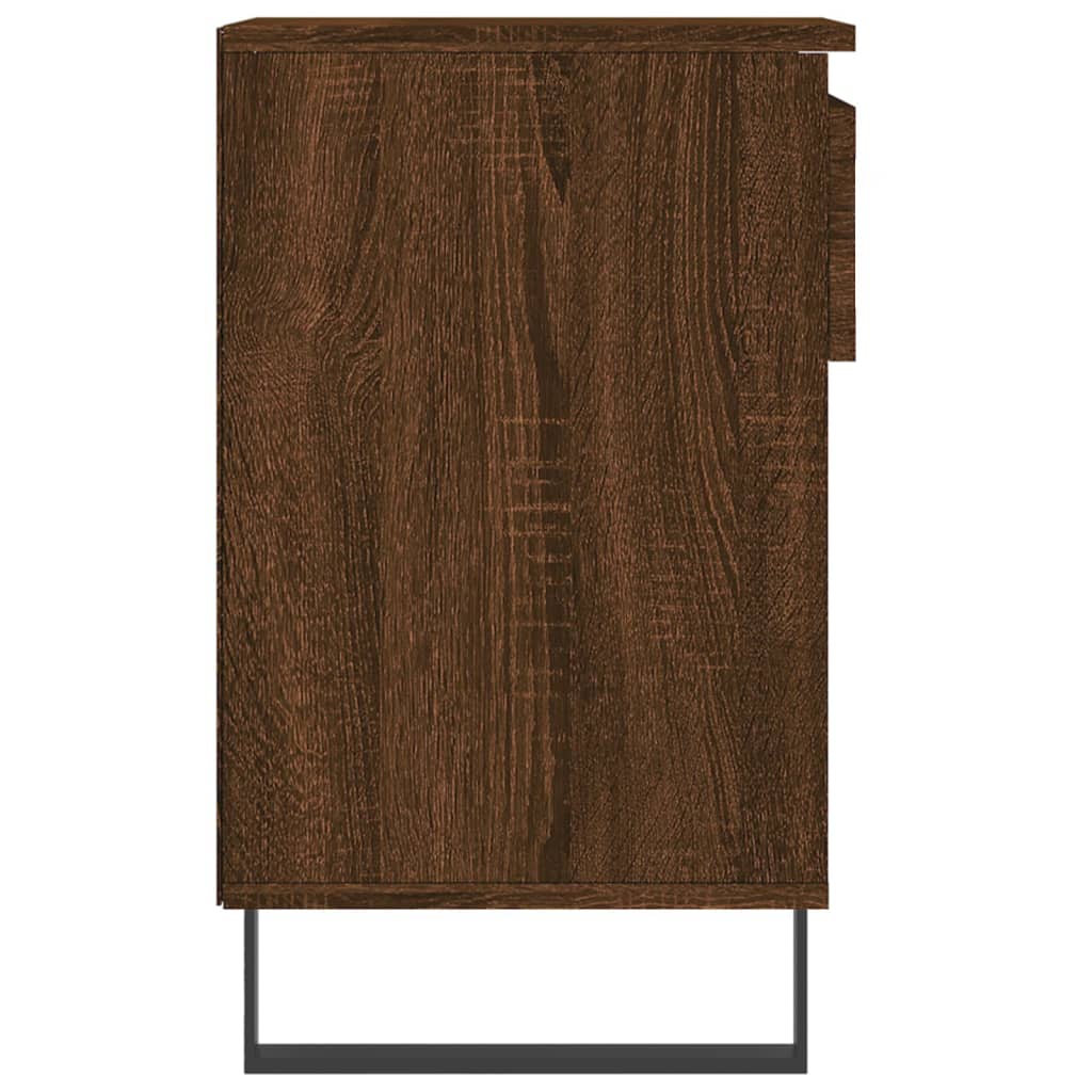 Skoställ Brun Ek Skoskåp 102x36x60 cm