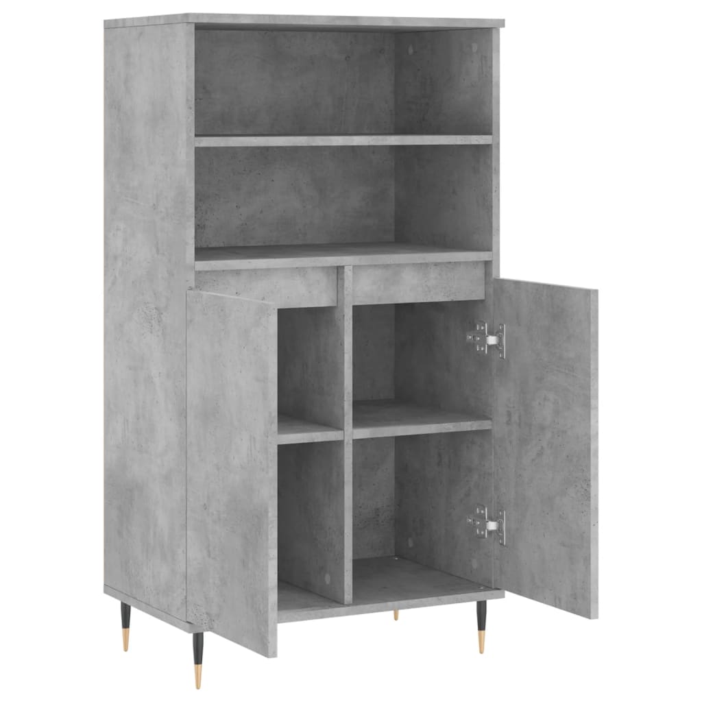 Skåp Betonggrå 60x36x110 cm