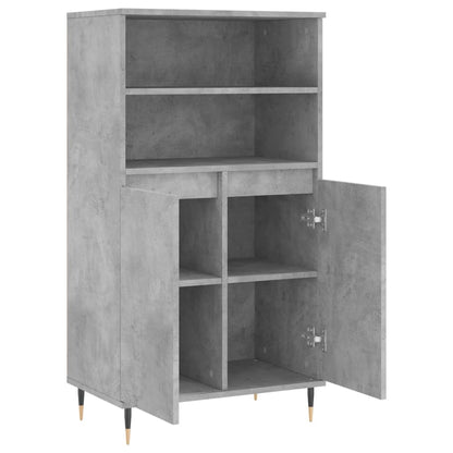 Skåp Betonggrå 60x36x110 cm