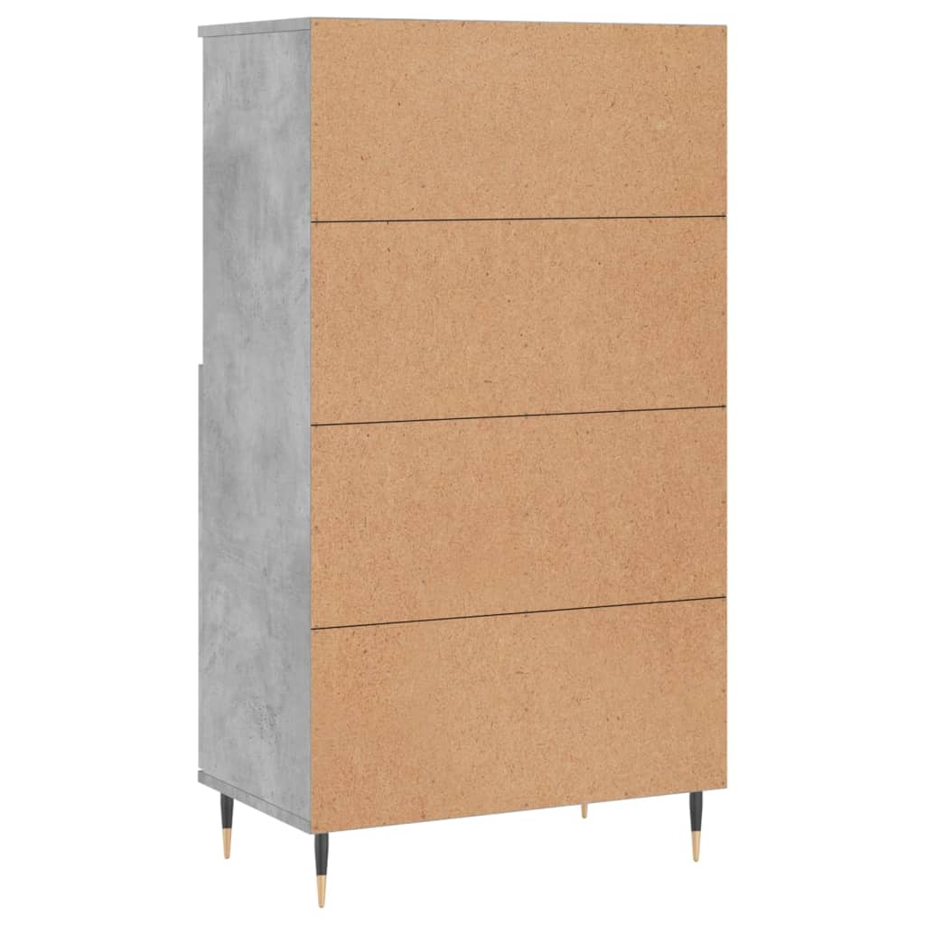 Skåp Betonggrå 60x36x110 cm