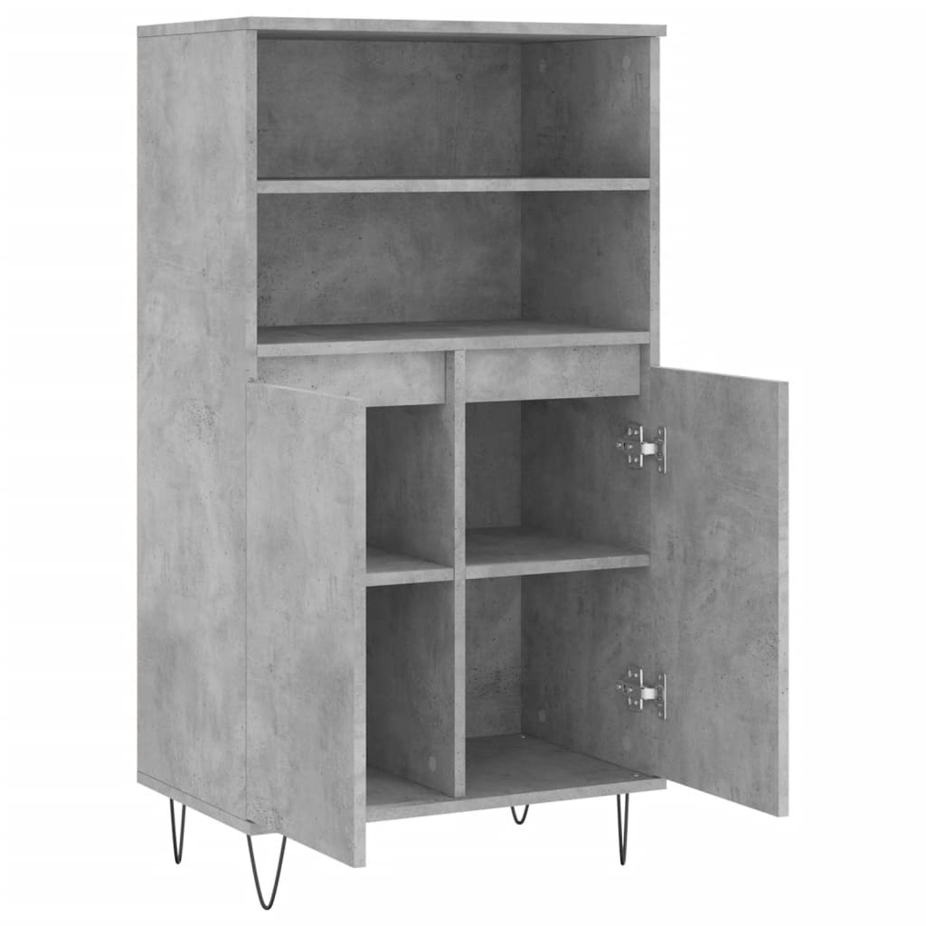 Skåp Betonggrå 60x36x110 cm