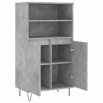 Skåp Betonggrå 60x36x110 cm